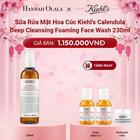  DEAL 5: SỮA RỬA MẶT HOA CÚC KIEHL'S CALENDULA DEEP CLEANSING FOAMING FACE WASH 230ML 