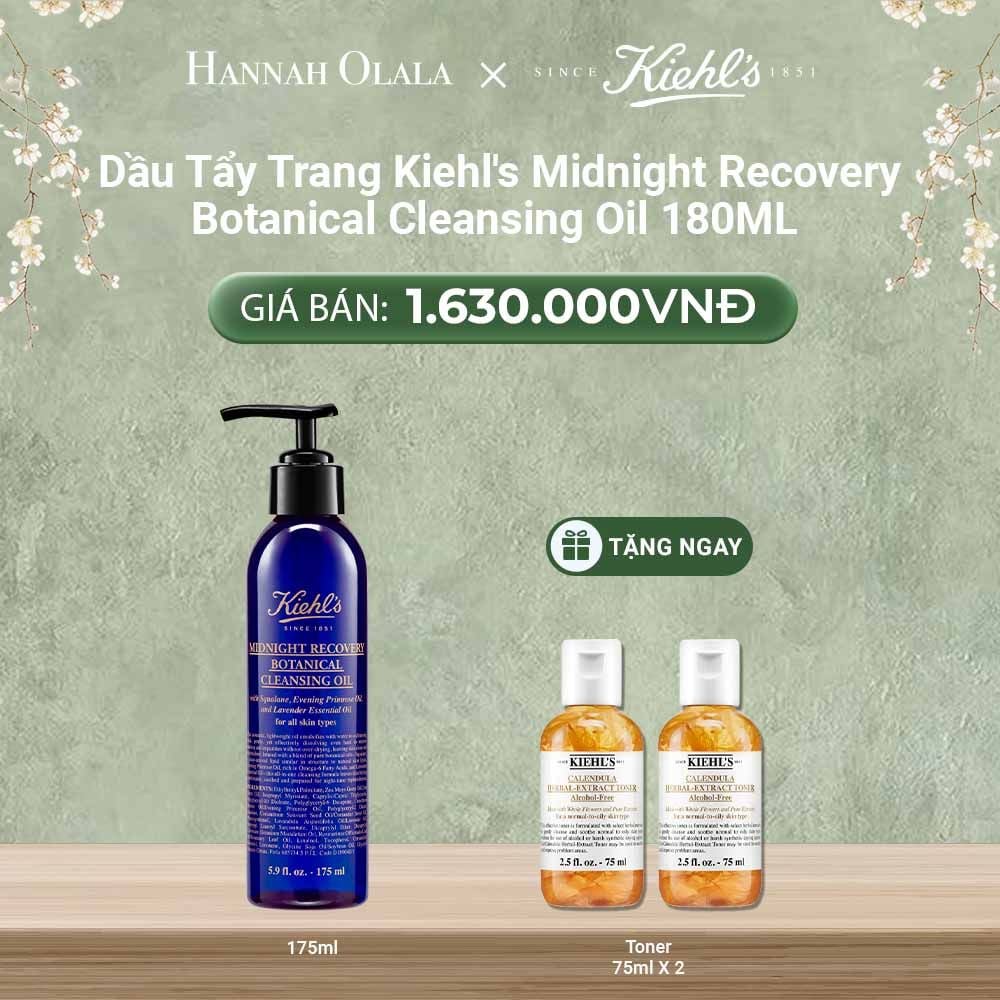  DEAL 9: DẦU TẨY TRANG KIEHL'S MIDNIGHT RECOVERY BOTANICAL CLEANSING OIL 180ML 