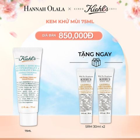  A386_DEAL 32: KEM KHỬ MÙI KIEHL'S SUPERBLY EFFICIENT ANTI-PERSPIRANT AND DEODORANT 75ML 