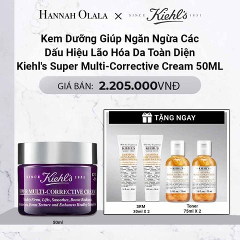  DEAL 11: [NEW] KEM DƯỠNG GIÚP NGĂN NGỪA CÁC DẤU HIỆU LÃO HÓA DA TOÀN DIỆN KIEHL'S SUPER MULTI-CORRECTIVE CREAM 50ML 