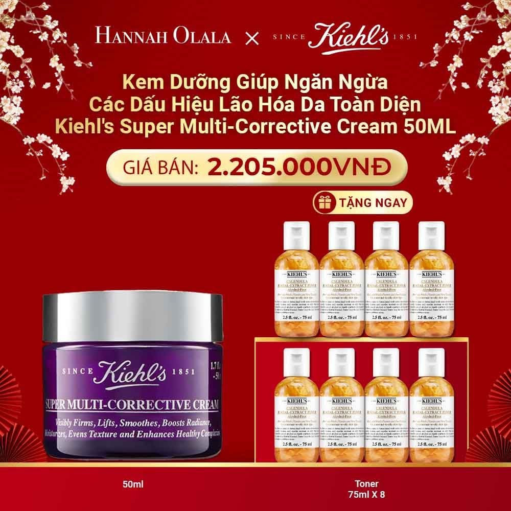  DEAL 12: [NEW] KEM DƯỠNG GIÚP NGĂN NGỪA CÁC DẤU HIỆU LÃO HÓA DA TOÀN DIỆN KIEHL'S SUPER MULTI-CORRECTIVE CREAM 50ML 