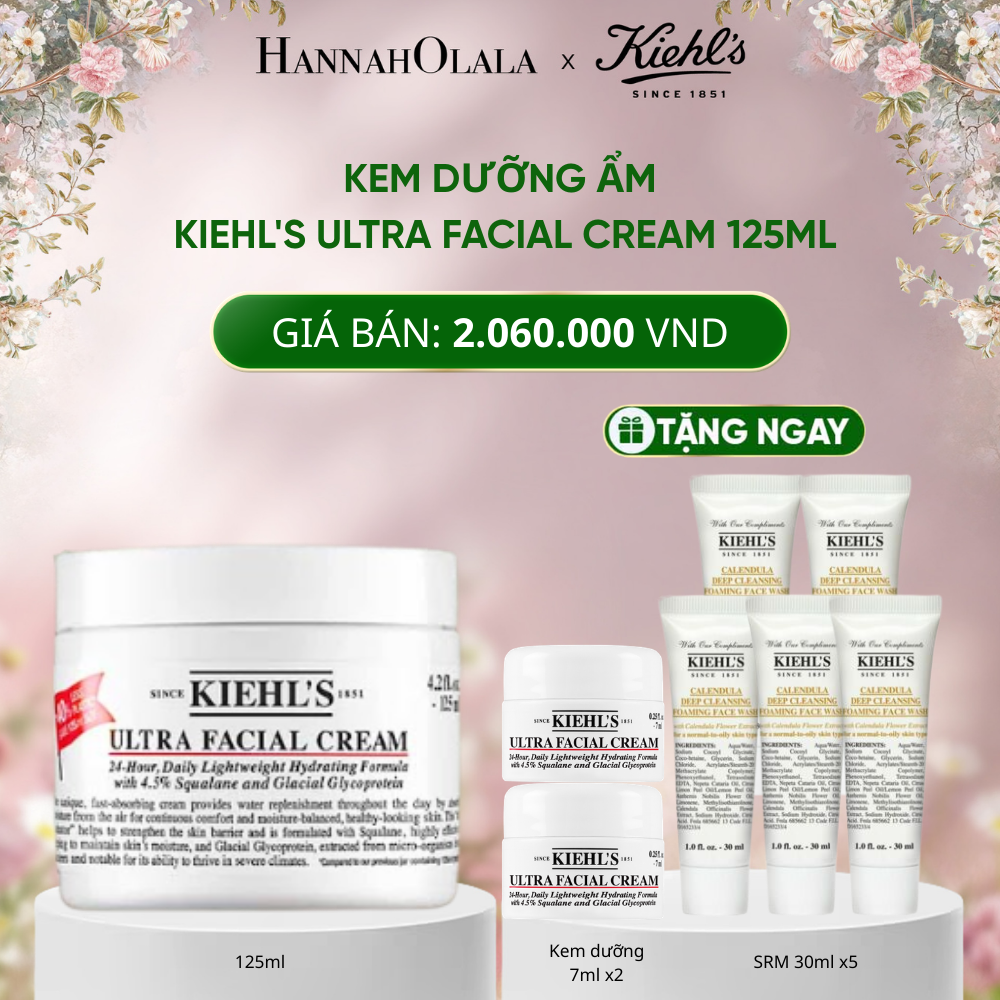  DEAL 4: KEM DƯỠNG ẨM SÂU 72H & PHỤC HỒI NHANH KIEHL'S ULTRA FACIAL CREAM 125ML 