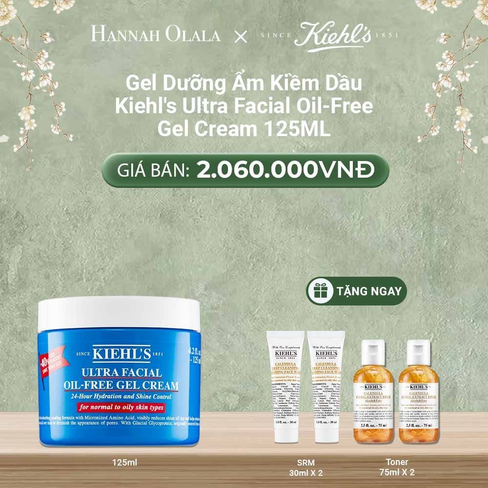  DEAL 6: GEL DƯỠNG ẨM KIỀM DẦU 24H KIEHL'S ULTRA FACIAL OIL-FREE GEL CREAM 125ML 