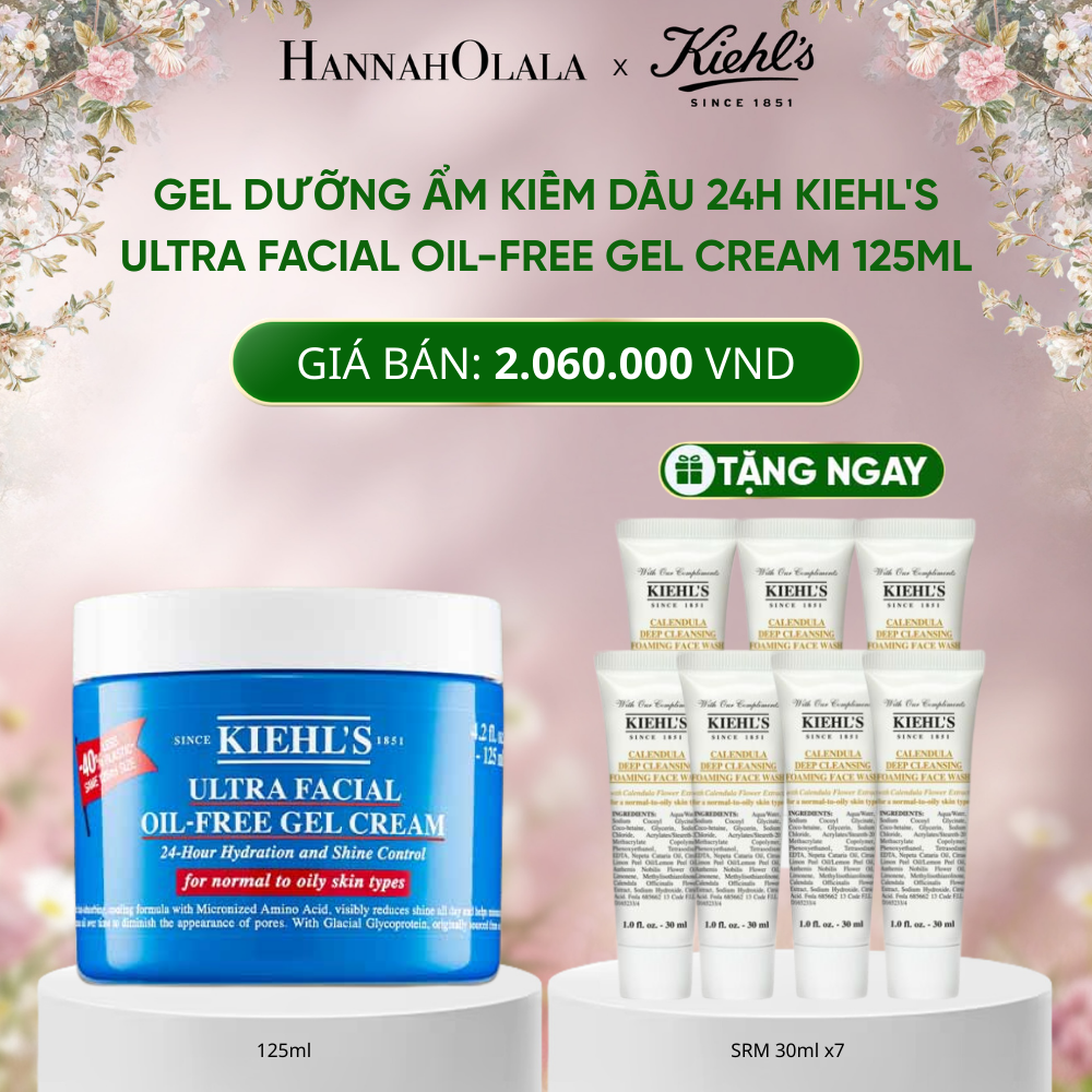  DEAL 5: GEL DƯỠNG ẨM KIỀM DẦU 24H KIEHL'S ULTRA FACIAL OIL-FREE GEL CREAM 125ML 