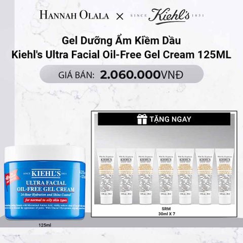  DEAL 5: GEL DƯỠNG ẨM KIỀM DẦU 24H KIEHL'S ULTRA FACIAL OIL-FREE GEL CREAM 125ML 
