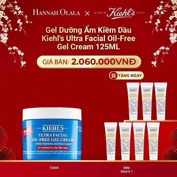  DEAL 5: GEL DƯỠNG ẨM KIỀM DẦU 24H KIEHL'S ULTRA FACIAL OIL-FREE GEL CREAM 125ML 