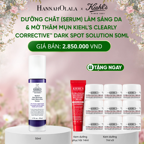  E1024_DEAL 10: TINH CHẤT CHỐNG LÃO HÓA GIÚP TÁI TẠO & GIÚP DA SĂN CHẮC ĐÀN HỒI KIEHL’S RETINOL MICRO-DOSE 50ML 