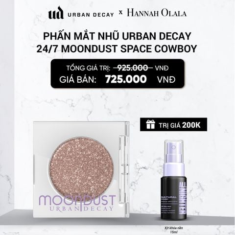  PHẤN MẮT NHŨ URBAN DECAY 24/7 MOONDUST SPACE COWBOY  MÀU VÀNG CHAMPAGNE NHŨ BẠC - HIỆU ỨNG KIM CƯƠNG SIÊU LẤP LÁNH 