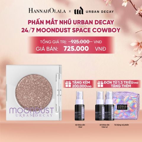  PHẤN MẮT NHŨ URBAN DECAY 24/7 MOONDUST SPACE COWBOY MÀU VÀNG CHAMPAGNE NHŨ BẠC - HIỆU ỨNG KIM CƯƠNG SIÊU LẤP LÁNH - A2163 