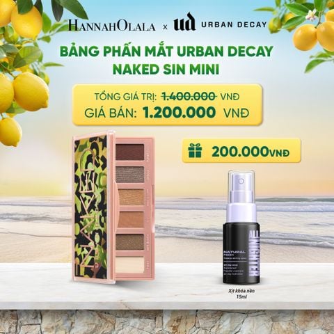  BẢNG PHẤN MẮT URBAN DECAY NAKED FOXY MINI | 6 TÔNG MÀU XANH RÊU KHÓI - THUẦN CHAY, BỀN MÀU 12H 