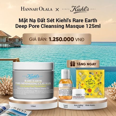  MẶT NẠ ĐẤT SÉT GIẢM DẦU & THU NHỎ LỖ CHÂN LÔNG KIEHL'S RARE EARTH DEEP PORE CLEANSING MASQUE 125ML (MỚI) - D4500 