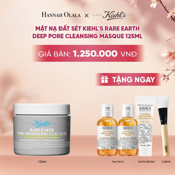  [FLASH DEAL] MẶT NẠ ĐẤT SÉT GIẢM DẦU & THU NHỎ LỖ CHÂN LÔNG KIEHL'S RARE EARTH DEEP PORE CLEANSING MASQUE 125ML (MỚI) 