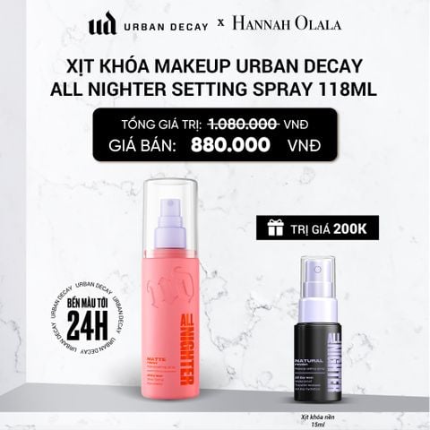  XỊT KHÓA MAKEUP URBAN DECAY ALL NIGHTER SETTING SPRAY HIỆU ỨNG MỊN LÌ 