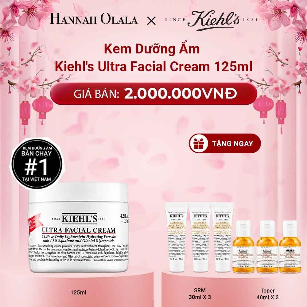  DEAL 7: KEM DƯỠNG ẨM SÂU 72H & PHỤC HỒI NHANH KIEHL'S ULTRA FACIAL CREAM 125ML 