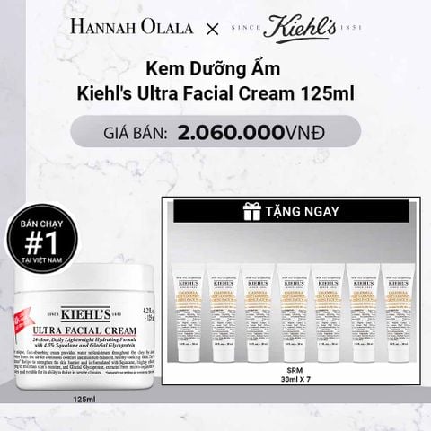  DEAL 4: KEM DƯỠNG ẨM SÂU 72H & PHỤC HỒI NHANH KIEHL'S ULTRA FACIAL CREAM 125ML 