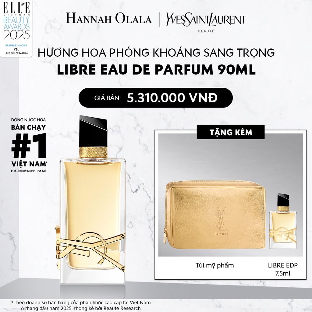  DEAL 15: NƯỚC HOA YSL LIBRE EDP 90ML 