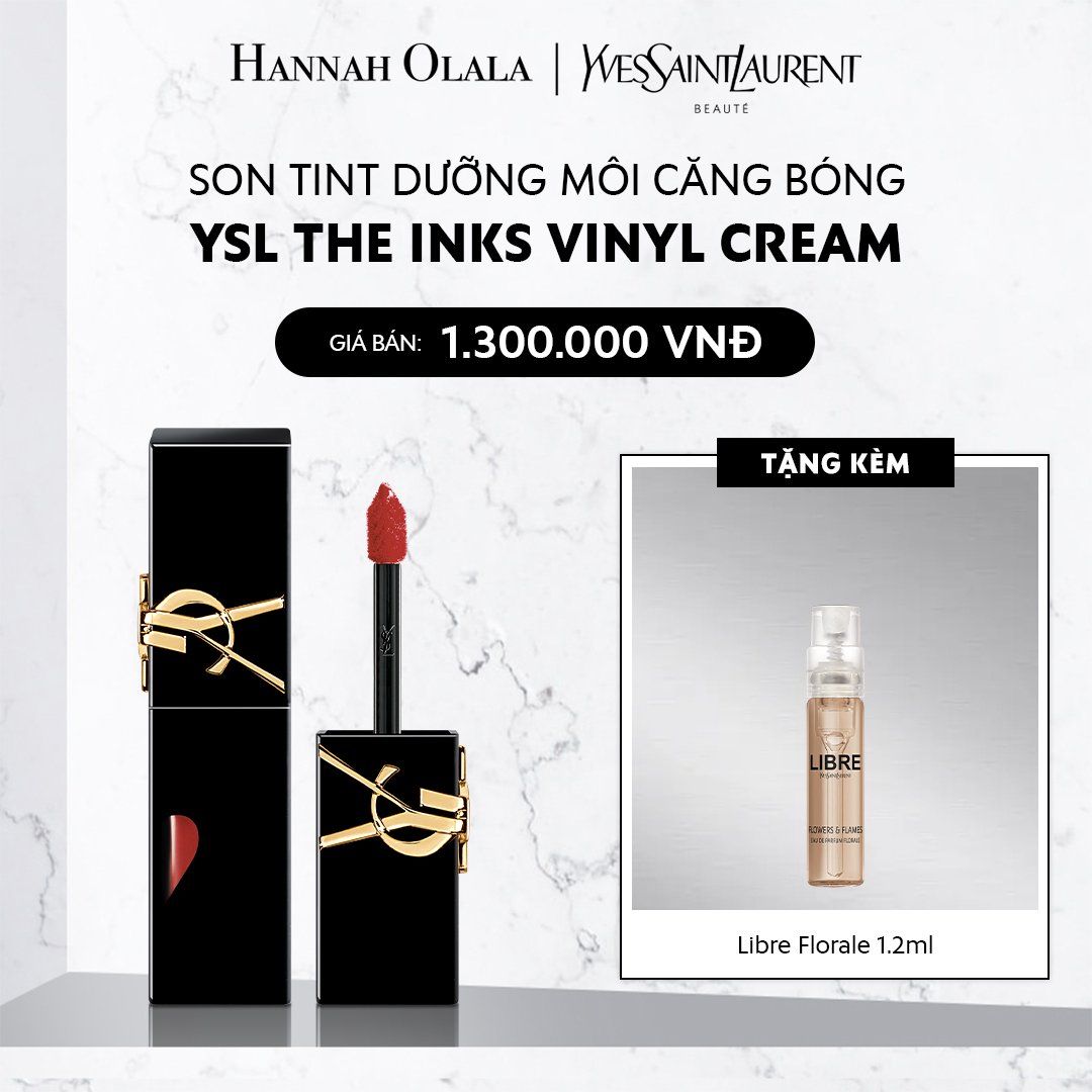  DEAL 17: SON TINT DƯỠNG MÔI CĂNG BÓNG YSL THE INKS VINYL CREAM 