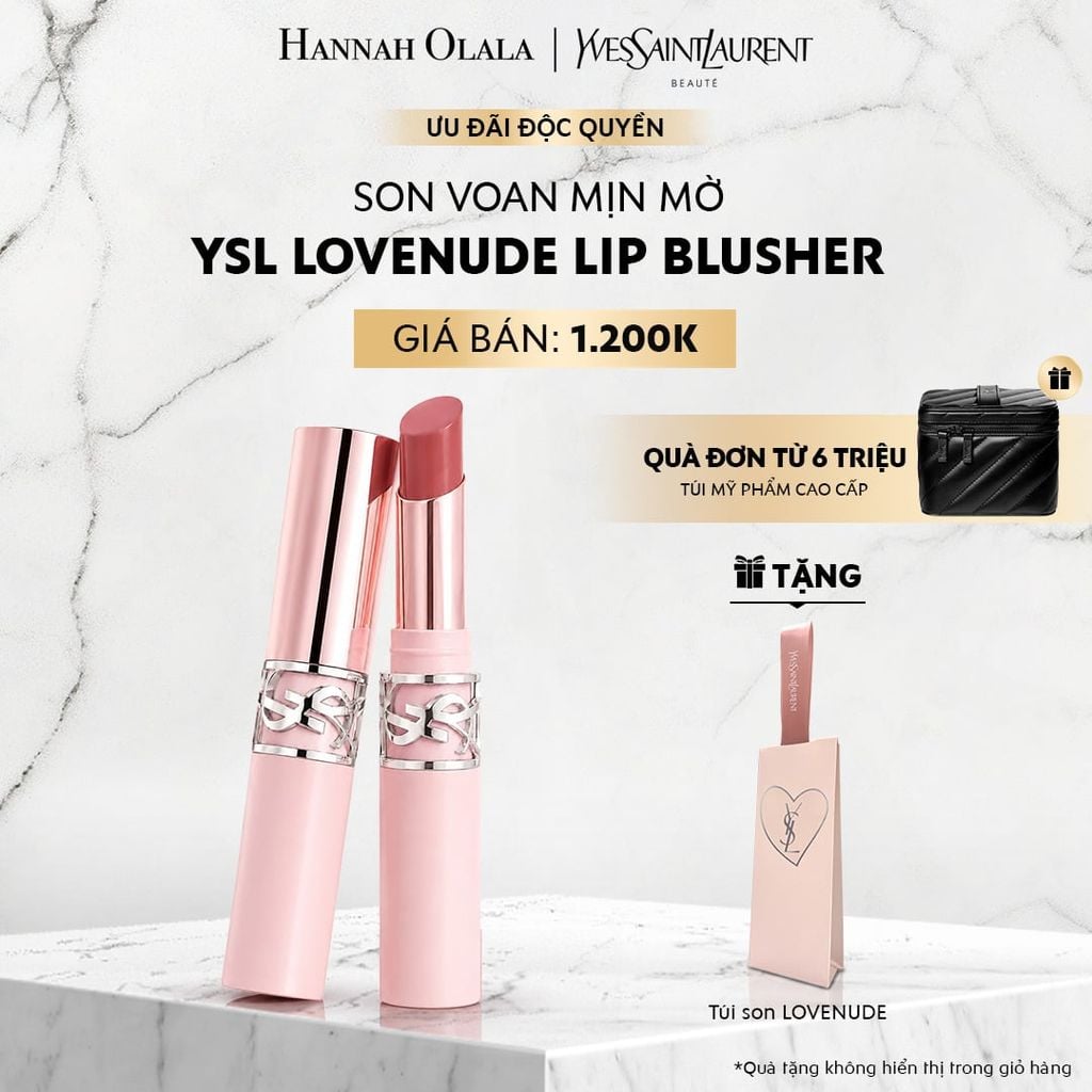  [MỚI] SON VOAN DƯỠNG MỜ LÌ YSL LOVENUDE - A696 
