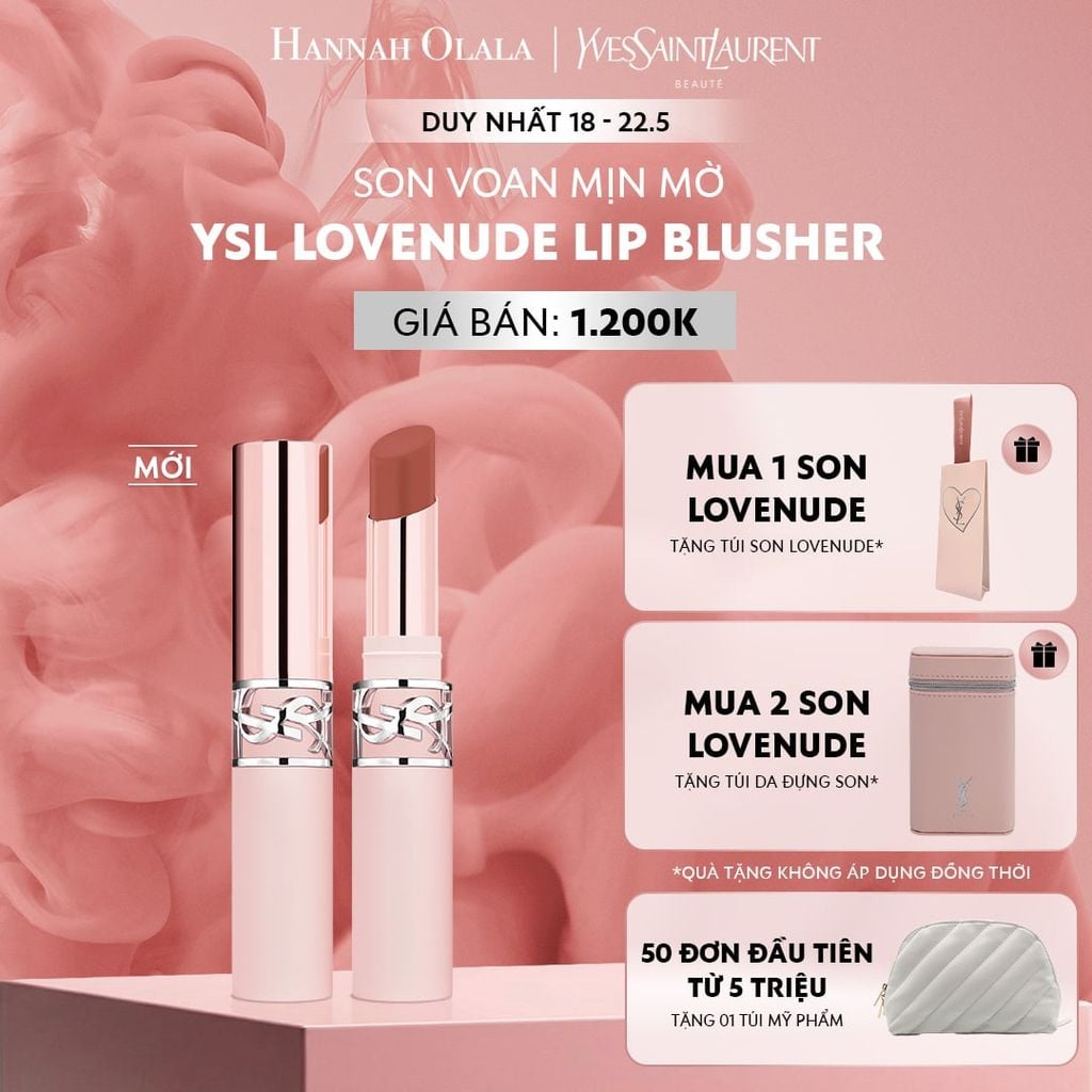  MỚI - SON MÔI YSL LOVENUDE BALM_ A75 