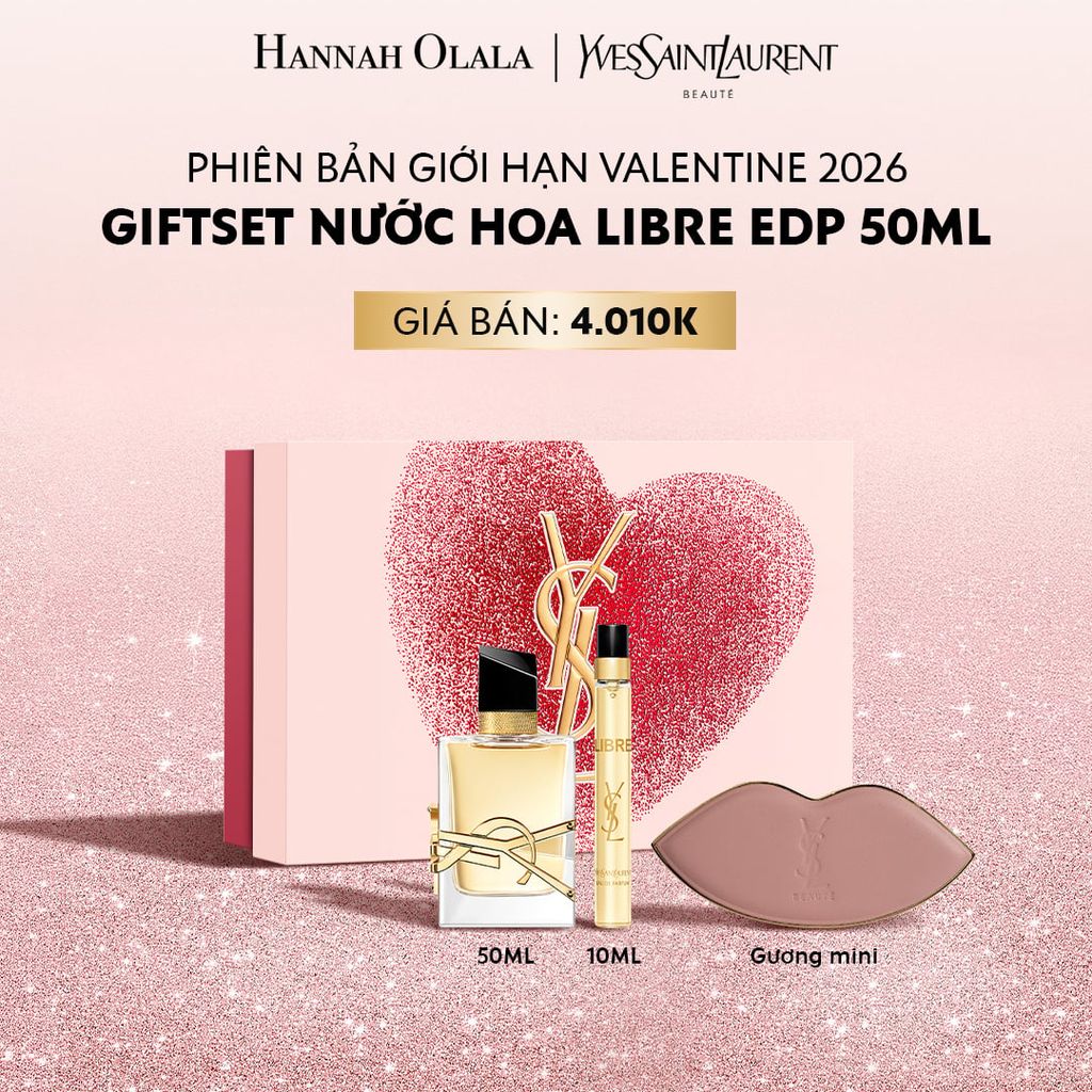  DEAL 6: PHIÊN BẢN GIỚI HẠN VALENTINE 2026
GIFTSET NƯỚC HOA LIBRE EDP 50ML 