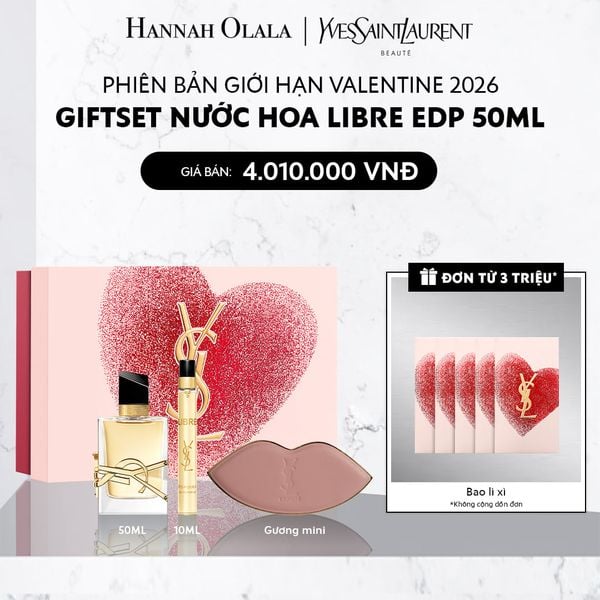  DEAL 6: PHIÊN BẢN GIỚI HẠN VALENTINE 2026
GIFTSET NƯỚC HOA LIBRE EDP 50ML 