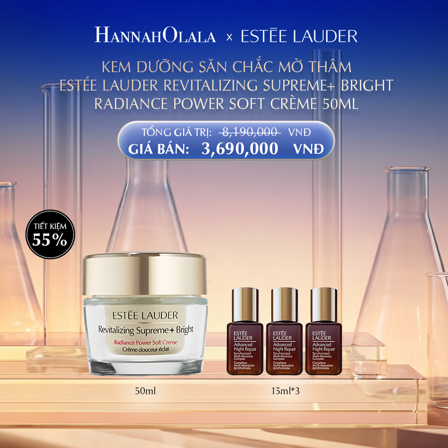  KEM DƯỠNG SĂN CHẮC MỜ THÂM ESTÉE LAUDER REVITALIZING SUPREME+ BRIGHT RADIANCE POWER SOFT CRÈME 50ML - DEAL 8 - E24 