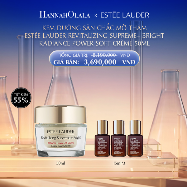  KEM DƯỠNG SĂN CHẮC MỜ THÂM ESTÉE LAUDER REVITALIZING SUPREME+ BRIGHT RADIANCE POWER SOFT CRÈME 50ML - DEAL 8 - E24 