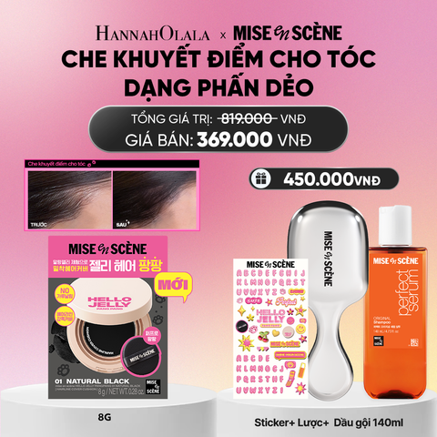  MỚI - PHẤN DẺO CHE KHUYẾT ĐIỂM CHO TÓC MISE EN SCÈNE HELLO JELLY PANGPANG CHE PHỦ PHẦN CHÂN TÓC THƯA, TÓC BỊ HÓI 8G_A991 