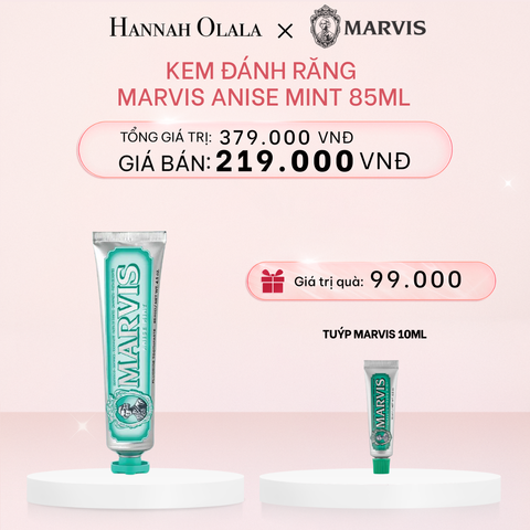  E508_DEAL 3: Kem đánh răng Marvis tuýp Fullsize 75/85ml Trắng răng thơm miệng 