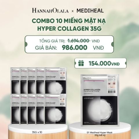 MEDIHEAL MẶT NẠ HYPER MASK 35G (COMBO 10 MIẾNG) BẤT KỲ - A1491 