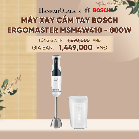  [MỚI] MÁY XAY CẦM TAY BOSCH ERGOMASTER MSM4W410 - 800W - A1312 