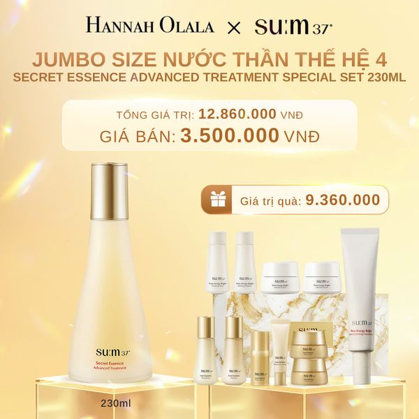  C642_DEAL 36: JUMBO SIZE - BỘ NƯỚC THẦN THẾ HỆ 4 SU:M37 SECRET ESSENCE ADVANCED TREATMENT SPECIAL SET 230ML 