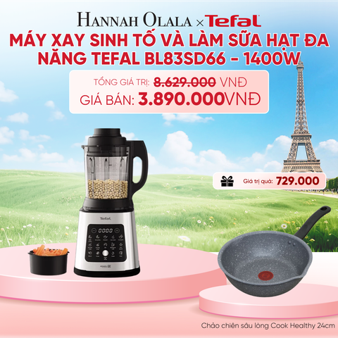  MÁY XAY SINH TỐ VÀ LÀM SỮA HẠT ĐA NĂNG TEFAL BL83SD66 - 1400W - B271 