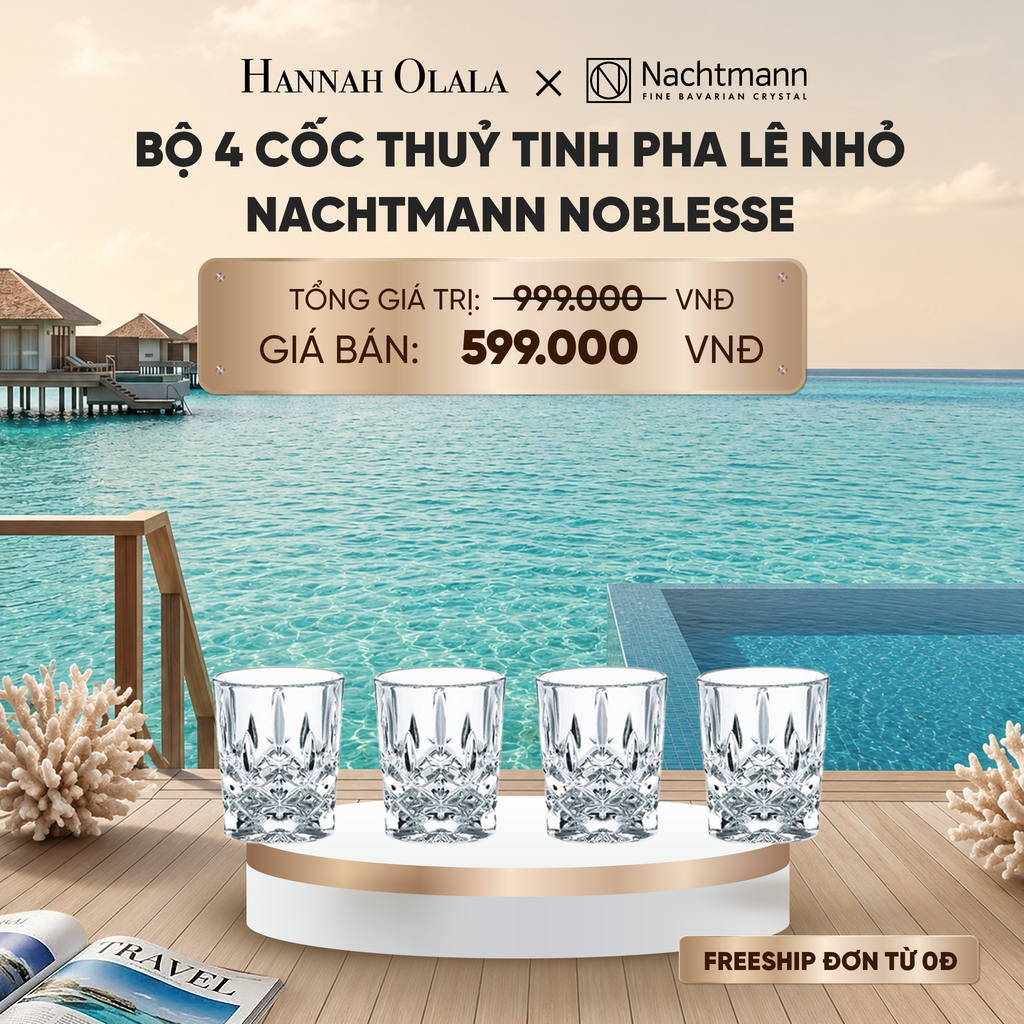  BỘ 4 CỐC THUỶ TINH PHA LÊ NHỎ NACHTMANN NOBLESSE_ D1422 