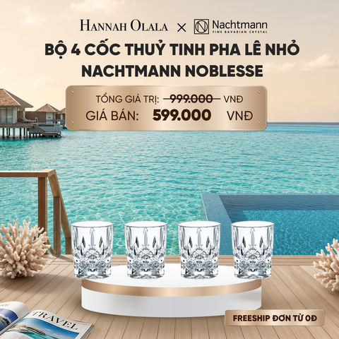 BỘ 4 CỐC THUỶ TINH PHA LÊ NHỎ NACHTMANN NOBLESSE_ D1422 