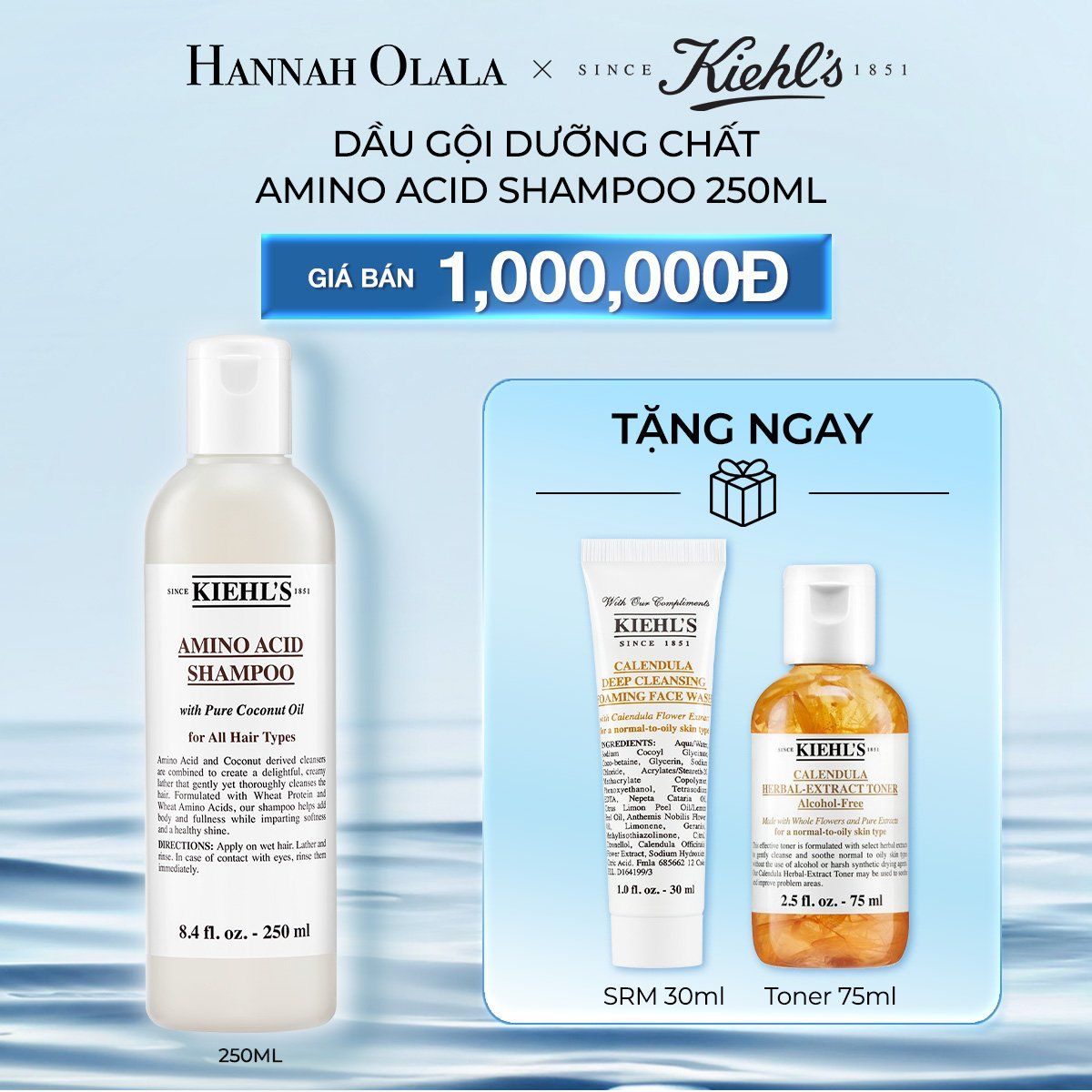  DEAL 6: DẦU GỘI DƯỠNG CHẤT KIEHL'S AMINO ACID SHAMPOO 250ML 