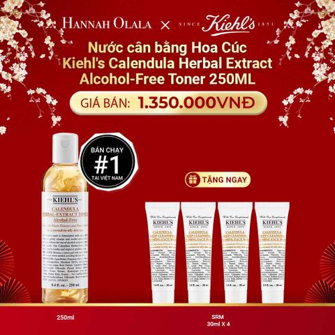  DEAL 9: NƯỚC CÂN BẰNG HOA CÚC KIEHL'S CALENDULA HERBAL EXTRACT ALCOHOL-FREE TONER 250ML 