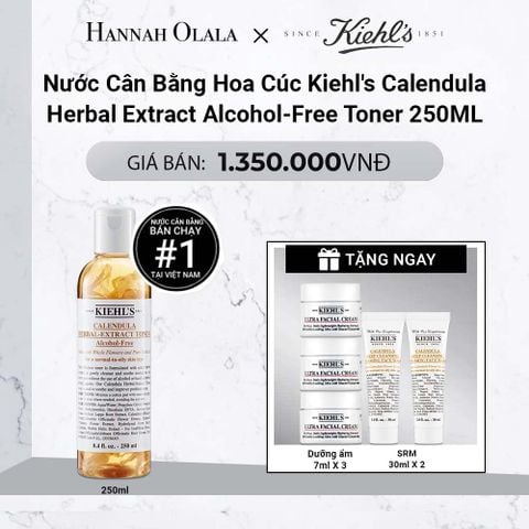  DEAL 8: NƯỚC CÂN BẰNG HOA CÚC KIEHL'S CALENDULA HERBAL EXTRACT ALCOHOL-FREE TONER 250ML 