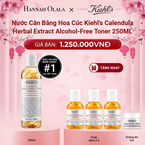  DEAL 3: NƯỚC CÂN BẰNG HOA CÚC KIEHL'S CALENDULA HERBAL EXTRACT ALCOHOL-FREE TONER 250ML 