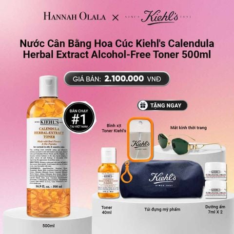  NƯỚC CÂN BẰNG HOA CÚC KIEHL'S CALENDULA HERBAL EXTRACT ALCOHOL-FREE TONER 500ML_A1336 