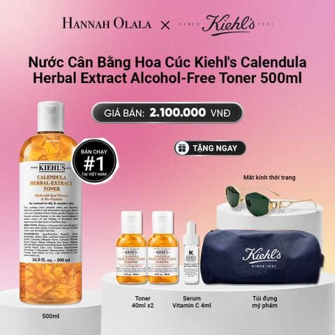  NƯỚC CÂN BẰNG HOA CÚC KIEHL'S CALENDULA HERBAL EXTRACT ALCOHOL-FREE TONER 500ML_ A1336 