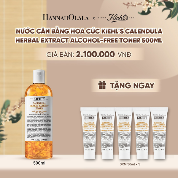  NƯỚC CÂN BẰNG HOA CÚC KIEHL'S CALENDULA HERBAL EXTRACT ALCOHOL-FREE TONER 500ML - A293 
