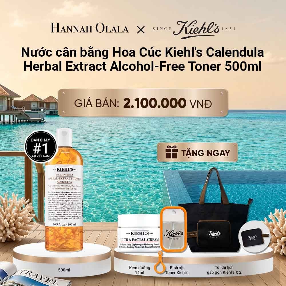  NƯỚC CÂN BẰNG HOA CÚC KIEHL'S CALENDULA HERBAL EXTRACT ALCOHOL-FREE TONER 500ML_ D998 