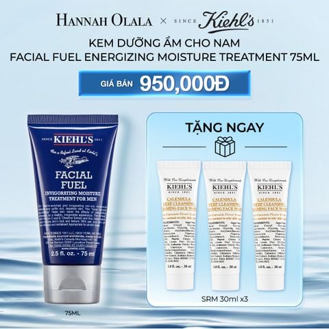 DEAL 4: KEM DƯỠNG ẨM CHO NAM KIEHL'S FACIAL FUEL ENERGIZING MOISTURE TREATMENT FOR MEN 75ML 