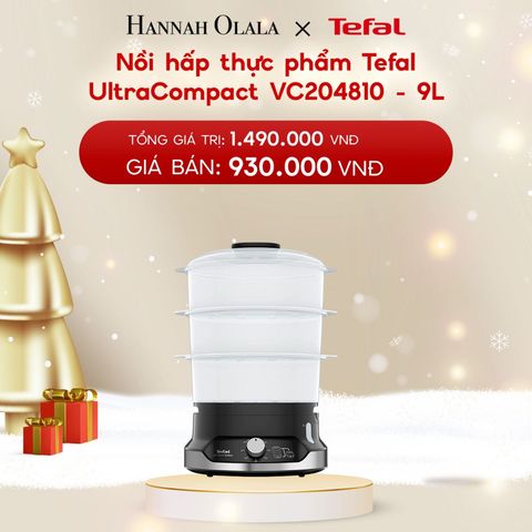  A1182_DEAL 17: NỒI HẤP THỰC PHẨM TEFAL ULTRACOMPACT VC204810 - 9L 