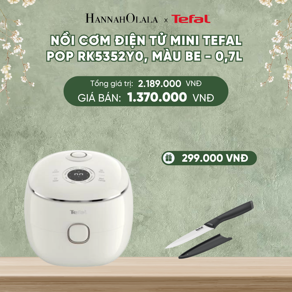  DEAL 19: NỒI CƠM ĐIỆN TỬ MINI TEFAL POP RK5352Y0, 0.7L 
