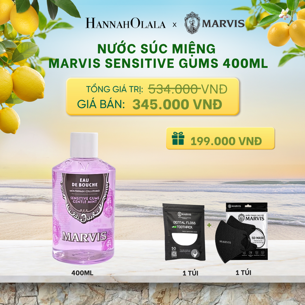  NƯỚC SÚC MIỆNG MARVIS MOUTHWASH 400ML _ DEAL 1 - A2026 