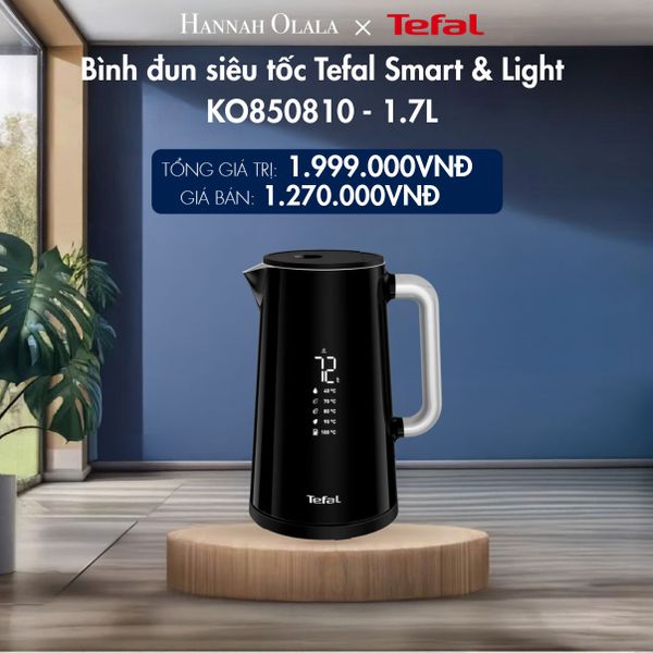  M138_DEAL 19.2: BÌNH ĐUN SIÊU TỐC TEFAL SMART & LIGHT KO850810 - 1.7L 