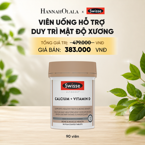  VIÊN UỐNG HỖ TRỢ DUY TRÌ MẬT ĐỘ XƯƠNG SWISSE ULTIBOOST CALCIUM + VITAMIN D (90 VIÊN) _ DEAL 5 
