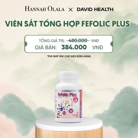 SẮT TỔNG HỢP FEFOLIC PLUS (30 VIÊN) - DEAL 9 - A850 